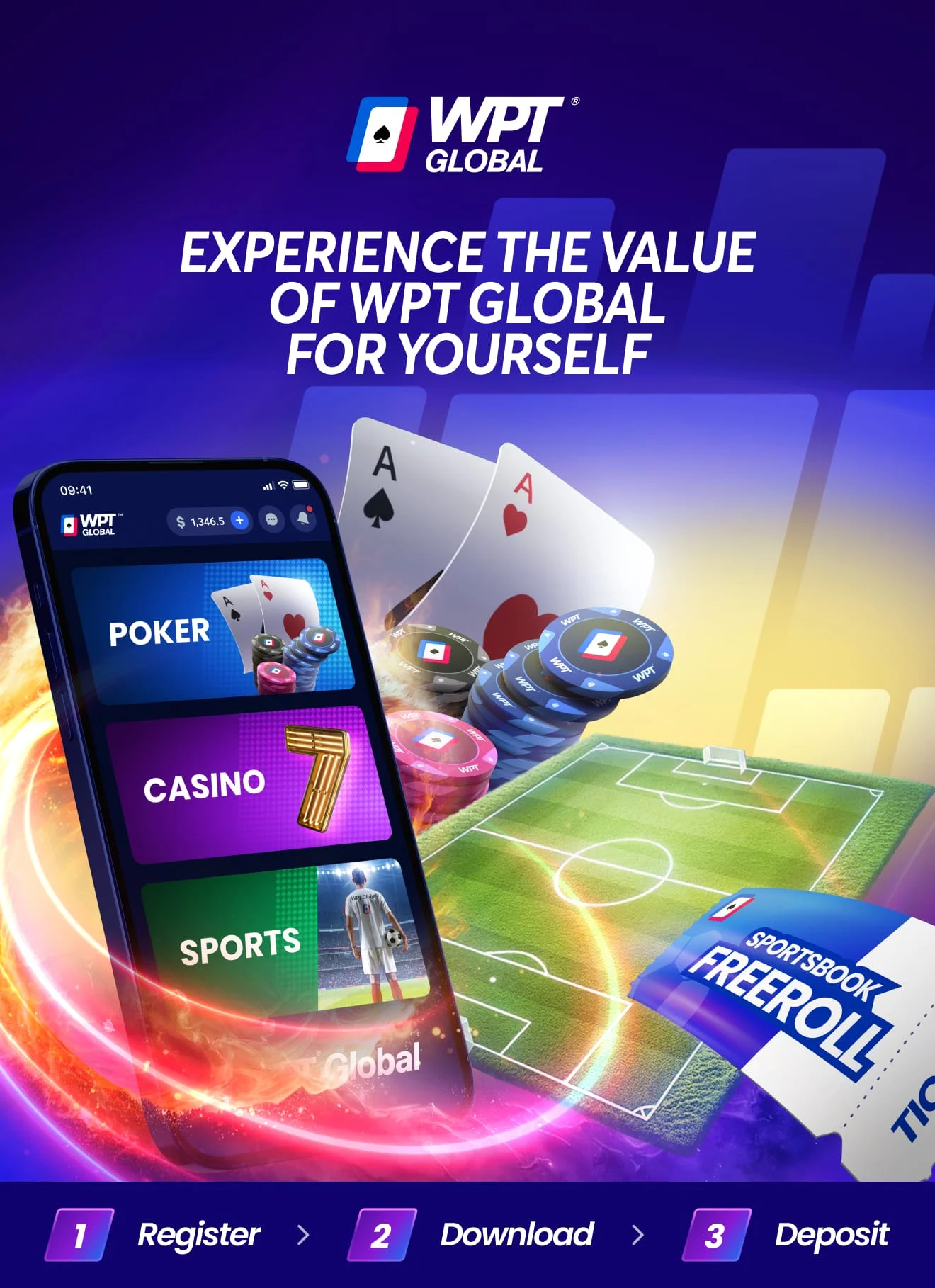 WPT Global客户端安装后界面
